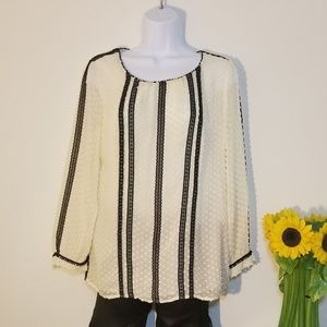 Like New J. Crew Ivory Blouse